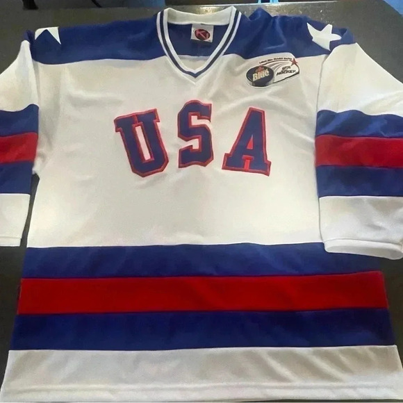 K1 Other - Vintage 90s K1 Sports USA Hockey Jersey With Labatt Blue USA Hockey Patch Sz XL